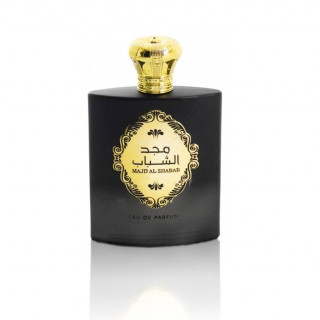 Lattafa Perfume Majd Al Shabab EDP 100 ml — vista do produto; composição completa; sobre fundo branco