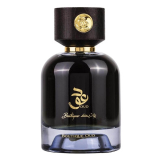 Lattafa Perfume Boutique Oud EDP 100 ml — produktas iš priekio; artimas vaizdas; baltame fone