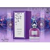 Lattafa Perfume Andaleeb Flora EDP 100 ml — produktvisning; meget tæt nærbillede; på hvid baggrund