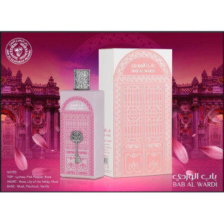 Lattafa Perfume Bab Al Wardi EDP 100 ml — изображение товара; очень крупный план; на белом фоне
