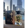 Lattafa Perfume Bashaara EDP 100 ml — product in a styled setting; tight close-up; outdoors; wide framing