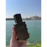 Lattafa Perfume Hamdan 12 ml — produktas stilizuotoje aplinkoje; stambus planas; prie vandens