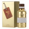 Lattafa Perfume Vurv Craft Oro EDP 100 ml — produkt og emballasje; svært tett nærbilde; på hvit bakgrunn; videste utsnitt