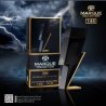 Fragrance World Marque 144 EDP 30 ml — товар в стилизованной композиции; очень крупный план; на открытом воздухе