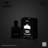 Fragrance World Marque 118 EDP 30 ml — toode ja pakend; lähivaade; tumedal taustal