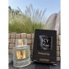 Fragrance World Icy Roses EDP 100 ml — toode stiliseeritud keskkonnas; väga lähivõte; õues; kõige laiem kadreering