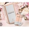 Fragrance World Roses De Mai Jacques Yves EDP 100 ml — produktas stilizuotoje aplinkoje; stambus planas; su gėlėmis