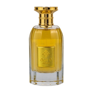 Lattafa Perfume Qidwah EDP 85 ml — изображение товара; полная композиция; с ингредиентами аромата