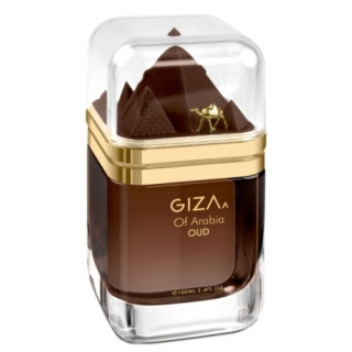 Emper Giza of Arabia Oud EDP 100 ml — productweergave; close-up; op een witte achtergrond; ruimste kadrering