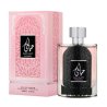 Lattafa Perfume Hayaati Woman EDP 100 ml — товар и упаковка; очень крупный план; на белом фоне