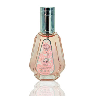 Lattafa Perfume YARA EDP 50 ml — товар спереди; крупный план; на белом фоне