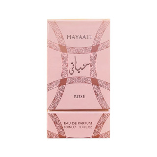 Fragrance World Hayaati Rose EDP 100 ml — изображение товара; полная композиция; на белом фоне