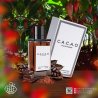 Fragrance World C.A.C.A.O EDP 100 ml — товар в стилизованной композиции; очень крупный план; среди зелени; самый близкий кадр