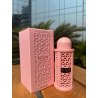 Lattafa Perfume Rave Now Women EDP 100 ml — produktas stilizuotoje aplinkoje; stambus planas; ant medinio paviršiaus