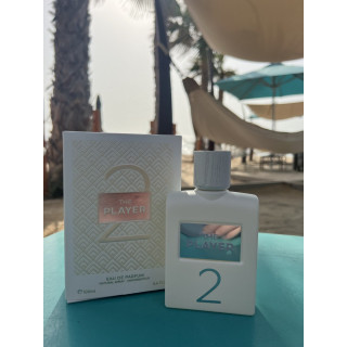 Fragrance World The player 2 EDP 100 ml — упаковка товара; очень крупный план; на белом фоне