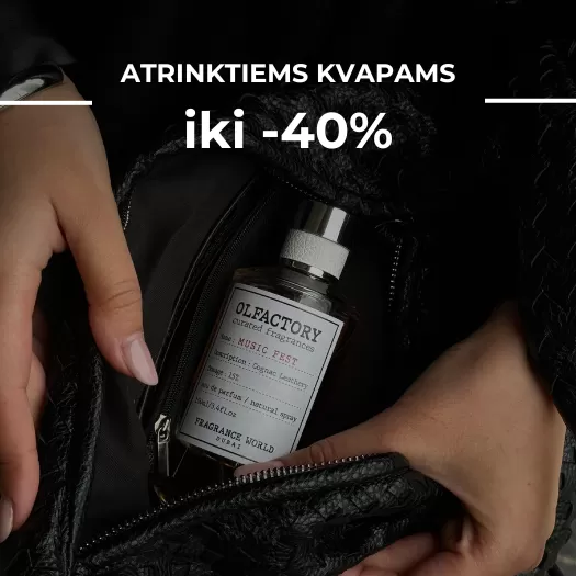 Atrinktiems aromatams iki 40% nuolaida! 